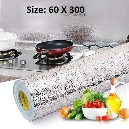 Kitchen Foil Sticker-Kitchen Backsplash Aluminum Foil Sticker ( 2 Meter, 2 Roll )